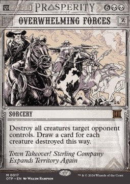 Overwhelming Forces (V.1) OTP-17 Mythic Near Mint Deutsch