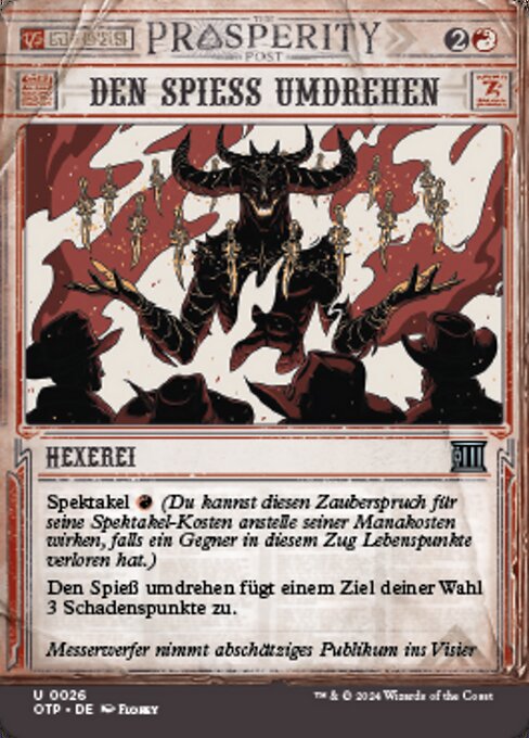 Den Spieß umdrehen OTP-26 Uncommon Near Mint Deutsch Foil