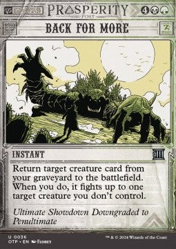 Rückkehr für Rache OTP-36 Uncommon Near Mint Englisch Foil