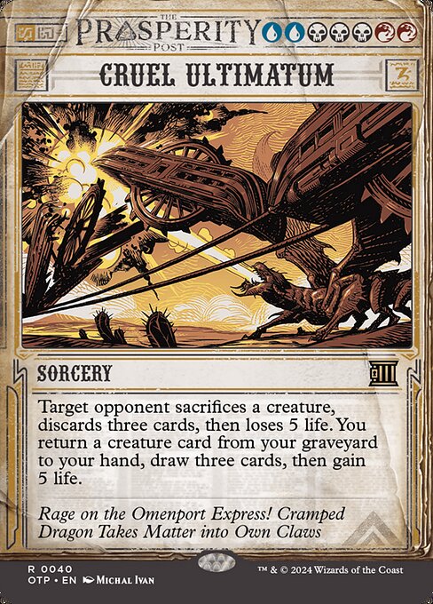 Cruel Ultimatum OTP-40 Rare Near Mint Englisch
