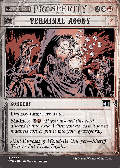 Terminal Agony OTP-55 Uncommon Near Mint Englisch