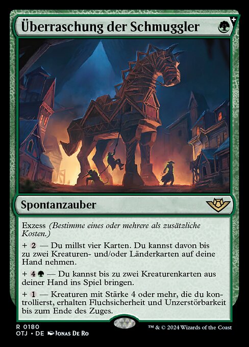 Überraschung der Schmuggler OTJ-180 Rare Near Mint Deutsch