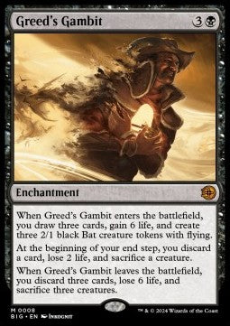 Greed's Gambit (V.1) BIG-8 Mythic Excellent Englisch