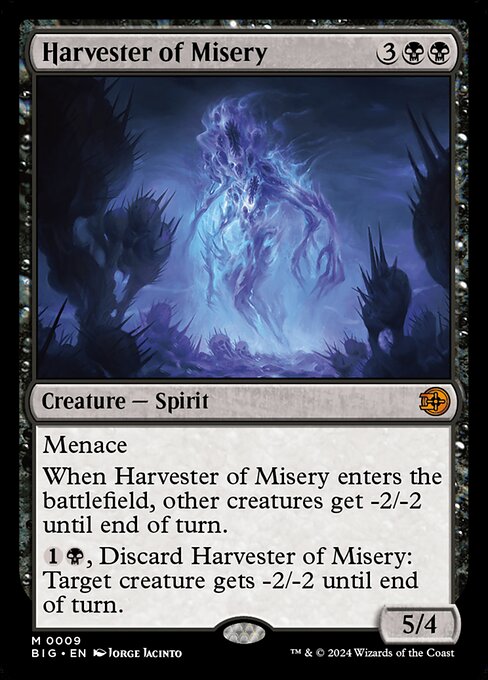 Harvester of Misery (V.1) BIG-9 Mythic Near Mint Englisch Foil