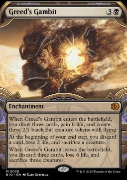 Greed's Gambit BIG-38 Mythic Excellent Englisch Foil