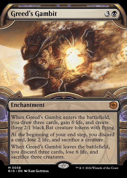 Greed's Gambit BIG-38 Mythic Excellent Englisch Foil