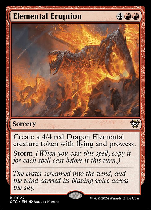 Elemental Eruption OTC-27 Rare Near Mint Englisch