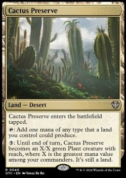 Cactus Preserve OTC-40 Rare Near Mint Englisch