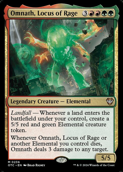 Omnath, Locus of Rage OTC-236 Mythic Near Mint Englisch
