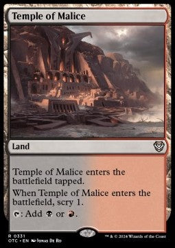 Temple of Malice OTC-331 Rare Near Mint Englisch