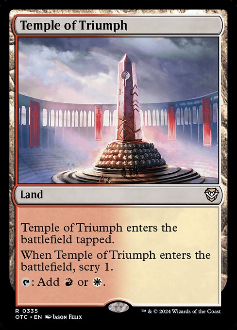 Temple of Triumph OTC-335 Rare Near Mint Englisch