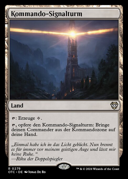 Kommando-Signalturm OTC-279 Rare Near Mint Deutsch