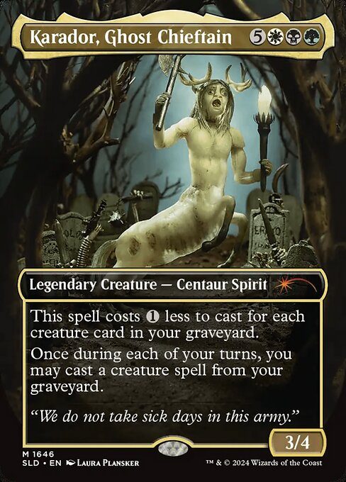 Karador, Ghost Chieftain SLDE24-1646 Mythic Near Mint Englisch Foil