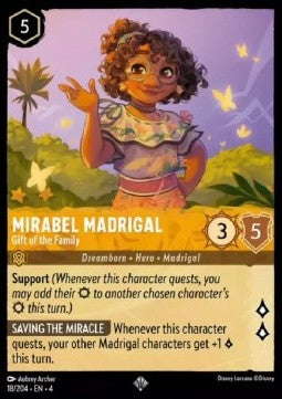 Mirabel Madrigal - Gift of the Family 4URS-18 Super Rare Near Mint Deutsch Foil