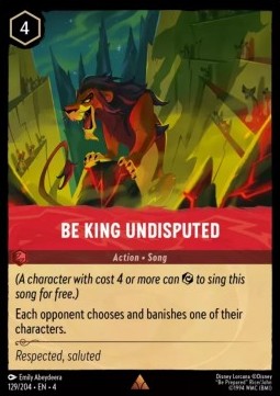 Be King Undisputed 4URS-129 Rare Near Mint Englisch