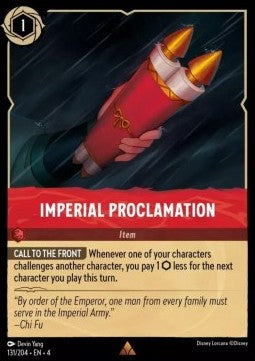 Imperial Proclamation 4URS-131 Rare Near Mint Deutsch