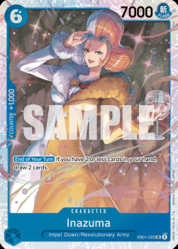 Inazuma (EB01-022) (V.1) EB01 Super Rare Near Mint Englisch