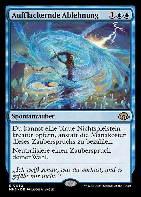 Aufflackernde Ablehnung MH3-62 Rare Near Mint Deutsch