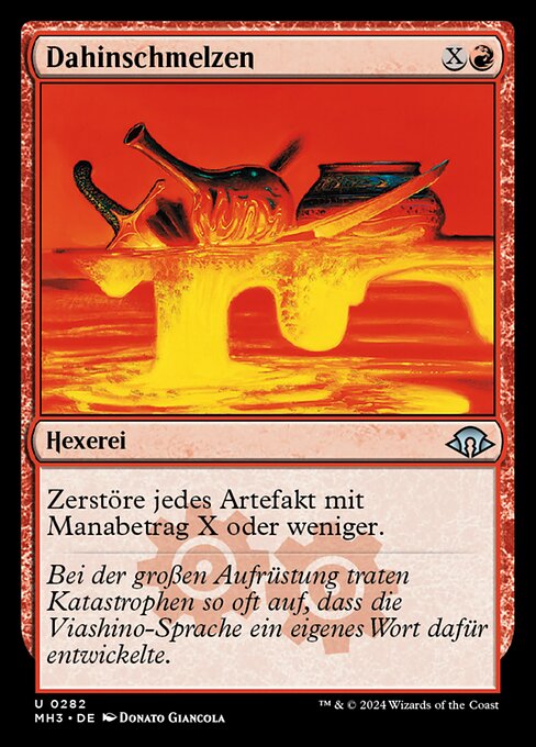 Dahinschmelzen MH3-282 Uncommon Excellent Deutsch