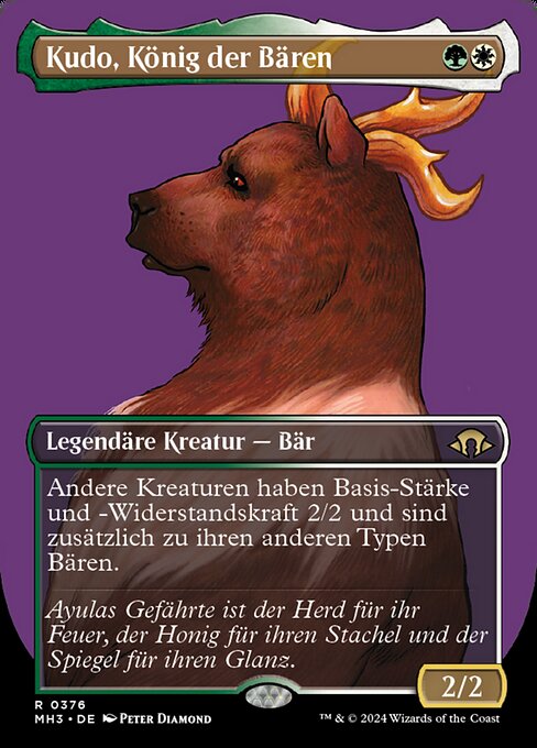 Kudo, König der Bären (V.1) XMH3-376 Rare Near Mint Deutsch