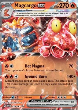 Magcargo ex TWM-029 Double Rare Good Deutsch