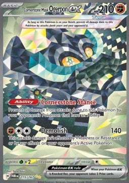 Fundamentmaske Ogerpon ex TWM-215 Special Illustration Rare Excellent Deutsch