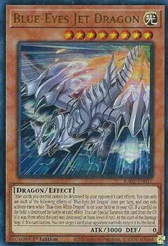 Blauäugiger Jetdrache (V.2) RA02-017 Ultra Rare Excellent Deutsch 1. Auflage
