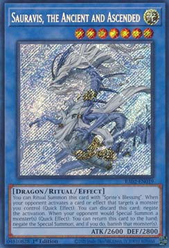 Sauravis, der Alte und Aufgestiegene RA02-DE019 Secret Rare Excellent Deutsch 1. Auflage