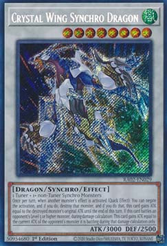 Kristallflügel-Synchrodrache RA02-DE029 Secret Rare Near Mint Deutsch 1. Auflage