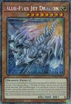 Blauäugiger Jetdrache (V.4) RA02-017 Platinum Secret Rare Excellent Deutsch 1. Auflage
