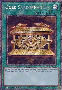 Gold-Sarkophag (V.4) RA02-052 Platinum Secret Rare Near Mint Deutsch 1. Auflage