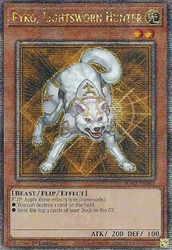 Ryko, Lichtverpflichteter Jäger (V.5) RA02-003 Quarter Century Secret Rare Excellent Deutsch 1. Auflage