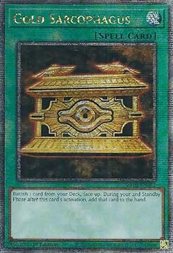 Gold-Sarkophag (V.5) RA02-052 Quarter Century Secret Rare Excellent Deutsch 1. Auflage