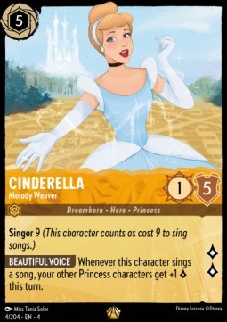 Cinderella - Melodien-Weberin (V.1) 4URS-4 Legendary Near Mint Deutsch
