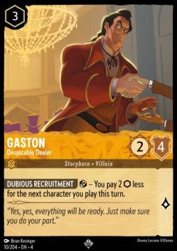 Gaston - Despicable Dealer 4URS-10 Super Rare Near Mint Englisch
