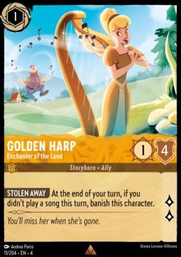 Golden Harp - Enchanter of the Land 4URS-11 Rare Near Mint Deutsch