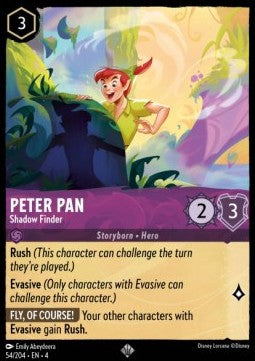 Peter Pan - Shadow Finder 4URS-54 Super Rare Near Mint Englisch Foil