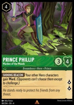 Prinz Phillip - Hüter des Waldes 4URS-88 Rare Near Mint Deutsch