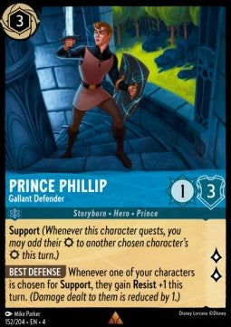 Prince Phillip - Gallant Defender 4URS-152 Rare Near Mint Deutsch