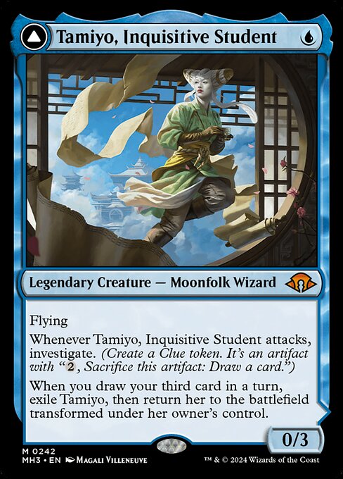 Tamiyo, Inquisitive Student // Tamiyo, Seasoned Scholar MH3-242 Mythic Boosterfrisch Englisch Foil