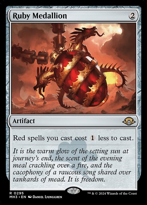 Ruby Medallion MH3-295 Rare Near Mint Englisch Foil