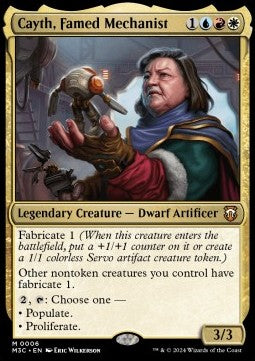 Cayth, Famed Mechanist M3C-6 Mythic Near Mint Englisch Foil