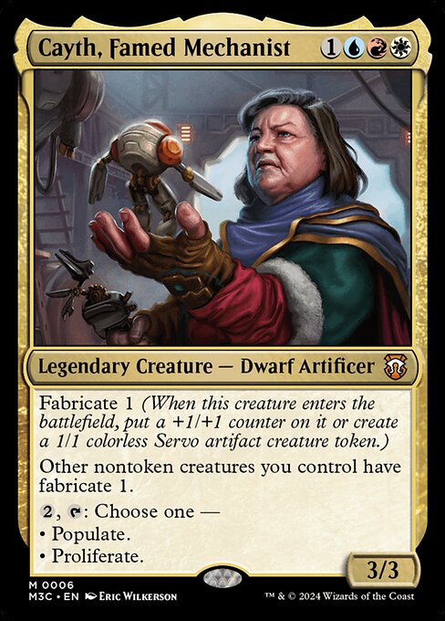 Cayth, Famed Mechanist M3C-6 Mythic Near Mint Englisch Foil