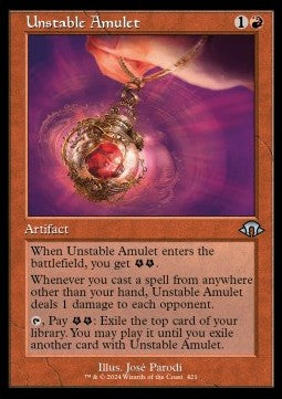 Instabiles Amulett (V.1) XMH3-421 Uncommon Near Mint Deutsch Foil