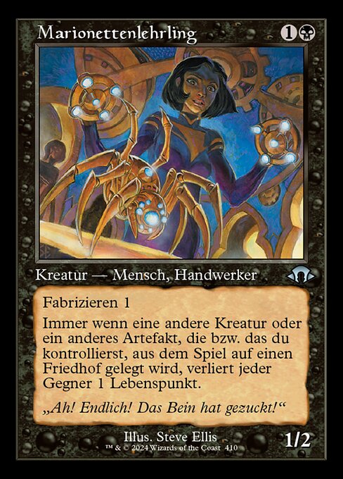 Marionettenlehrling XMH3-410 Uncommon Near Mint Deutsch