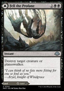 Fell the Profane // Fell Mire MH3-244 Uncommon Near Mint Englisch Foil