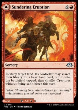 Sundering Eruption // Volcanic Fissure MH3-248 Uncommon Near Mint Englisch