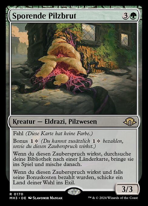 Sporende Pilzbrut MH3-170 Rare Near Mint Deutsch Foil