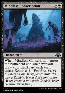 Mindless Conscription MH3-101 Uncommon Boosterfrisch Englisch