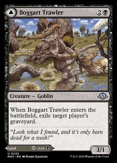 Boggart Trawler // Boggart Bog MH3-243 Uncommon Near Mint Englisch Foil